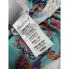 FEELING by JUSTMINE long dress floral pattern aqua/multicolor E2772 6100 MADE IN ITALY