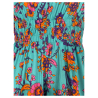 FEELING by JUSTMINE long dress floral pattern aqua/multicolor E2772 6100 MADE IN ITALY