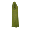 FEELING by JUSTMINE women's flared dress patterned brown/yellow/green E2736 6106 MADE IN ITALY