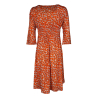 JUSTMINE beige/orange women's dress E2790 1144 SHORT KAFTAN MADE IN ITALY