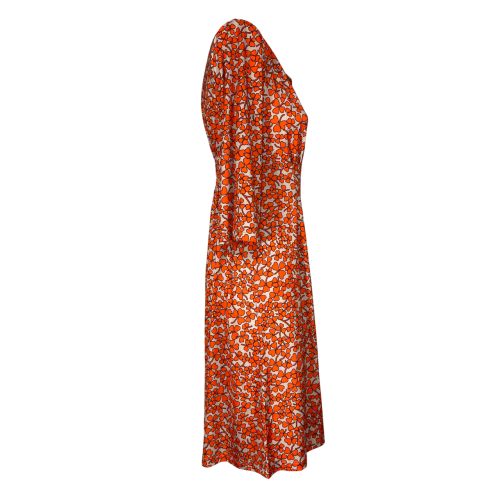 JUSTMINE beige/orange women's dress E2790 1144 SHORT KAFTAN MADE IN ITALY