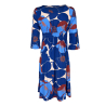 JUSTMINE women's dress with light blue flowers E2790 1142 SHORT KAFTAN MADE IN ITALY