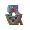 MOLLY BRACKEN Bag Woven Basket, rectangular and rigid