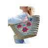 MOLLY BRACKEN Bag Woven Basket, rectangular and rigid