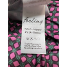 FEELING by JUSTMINE women's trousers jersey aqua/burgundy/fuchsia E2624 6103 MADE IN ITALY