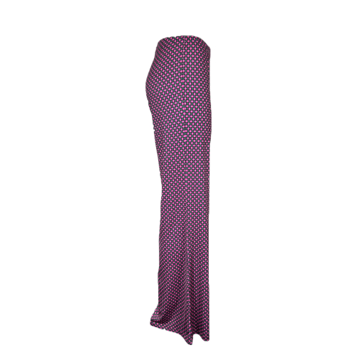FEELING by JUSTMINE women's trousers jersey aqua/burgundy/fuchsia E2624 6103 MADE IN ITALY
