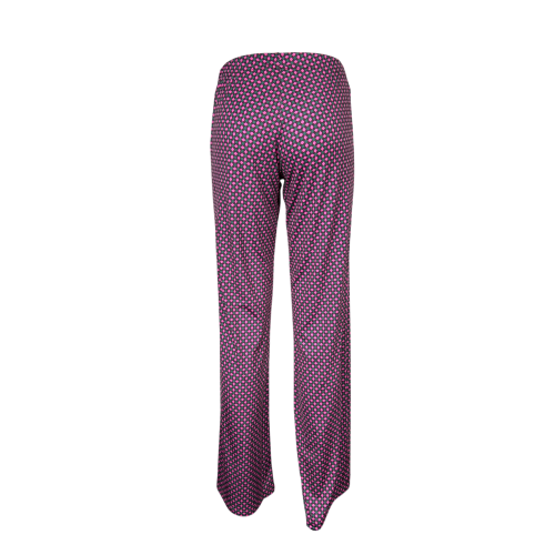 FEELING by JUSTMINE women's trousers jersey aqua/burgundy/fuchsia E2624 6103 MADE IN ITALY