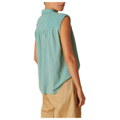INDI&COLD camicia donna giada garza di cotone dietro jersey  SK355.LORE 100% cotone