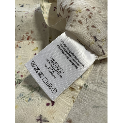 INDI&COLD top donna all’americana fantasia floreale ecru/multicolor AD151 100% cotone organico