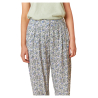 INDI&COLD pantalone donna fantasia floreale ghiaccio/azzurro AD201.ANATE