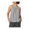 INDI&COLD top donna all’americana fantasia floreale ghiaccio/azzurro AD202 50% viscosa sostenibile 50% viscosa