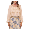 Nüd by NEKANE blusa donna ecru SAKET 80% rayon 20% poliammide