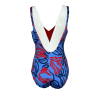 FEELING by JUSTMINE costume intero double-face coppa C azzurro/blu/rosso A784C 6102 MADE IN ITALY