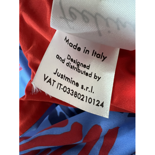 FEELING by JUSTMINE costume intero double-face coppa C azzurro/blu/rosso A784C 6102 MADE IN ITALY