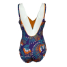 FEELING by JUSTMINE costume intero double-face coppa C viola/multicolor A784C 6104 MADE IN ITALY