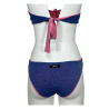 JUSTMINE bikini bandeau lined double-face lurex light blue/pink B2866 1158 MADE IN ITALY