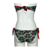 JUSTMINE bikini fascia foderata double-face verde/rosa/bordeaux B2770 1136 MADE IN ITALY