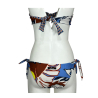 JUSTMINE bikini fascia foderata double-face blu/bianco/mattone B2770 1139 MADE IN ITALY