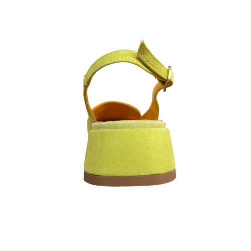 LUCREZIA D’ALTAVILLA slingback donna lime accessorio dorato 2025 MADE IN ITALY