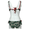 JUSTMINE double-face sail bikini cup C floral pattern B2699C 1136 MADE IN ITALY