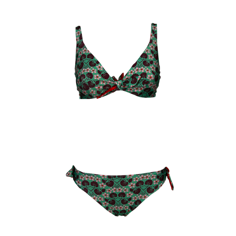 JUSTMINE double-face sail bikini cup C floral pattern B2699C 1136 MADE IN ITALY