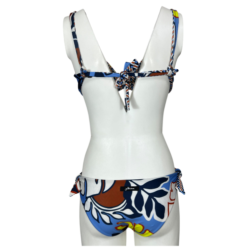 JUSTMINE bikini sail double-face cup C blue/white/brick B2699C 1139 MADE IN ITALY