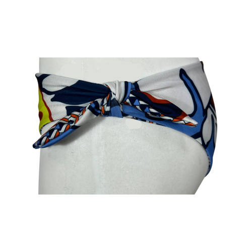 JUSTMINE bikini sail double-face cup C blue/white/brick B2699C 1139 MADE IN ITALY