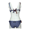JUSTMINE bikini sail double-face cup C light blue/brick B2699C 1140 MADE IN ITALY