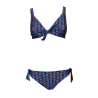 JUSTMINE bikini vela double-face coppa C azzurro/mattone B2699C 1140  MADE IN ITALY