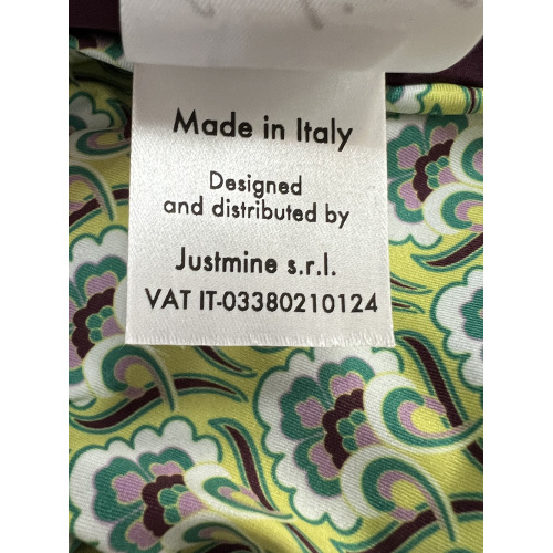 FEELING by JUSTMINE double-face bikini cup C green/lime pattern B2848C 6101 MADE IN ITALY