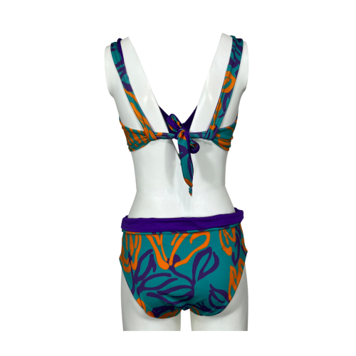 FEELING by JUSTMINE double-face bikini cup C aqua/orange/purple B2627C 6102 MADE IN ITALY