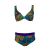 FEELING by JUSTMINE double-face bikini cup C aqua/orange/purple B2627C 6102 MADE IN ITALY