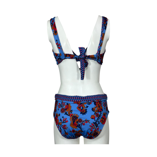 FEELING by JUSTMINE double-face bikini cup C light blue/multicolor B2627C 6100 MADE IN ITALY