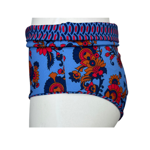 FEELING by JUSTMINE bikini double-face coppa C azzurra/multicolor B2627C 6100 MADE IN ITALY