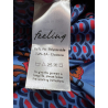 FEELING by JUSTMINE double-face bikini cup C light blue/multicolor B2627C 6100 MADE IN ITALY
