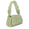 ALMALA mini bag suede effect mesh MIA 100% leather MADE IN ITALY