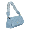 ALMALA mini bag suede effect mesh MIA 100% leather MADE IN ITALY