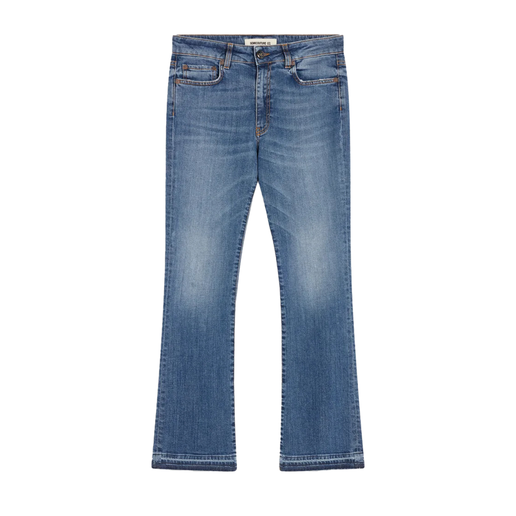 SEMICOUTURE jeans stone wash trombetta Y5SY14 FREDERICK MADE IN ITALY SEMICOUTURE jeans stone wash trombetta Y5SY14 FREDERICK MADE IN ITALY