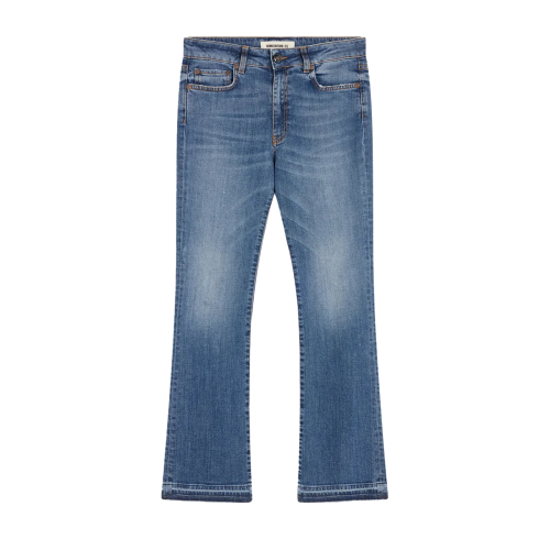 SEMICOUTURE jeans stone wash trombetta Y5SY14 FREDERICK MADE IN ITALY