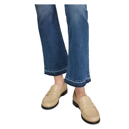 SEMICOUTURE jeans stone wash trombetta Y5SY14 FREDERICK MADE IN ITALY