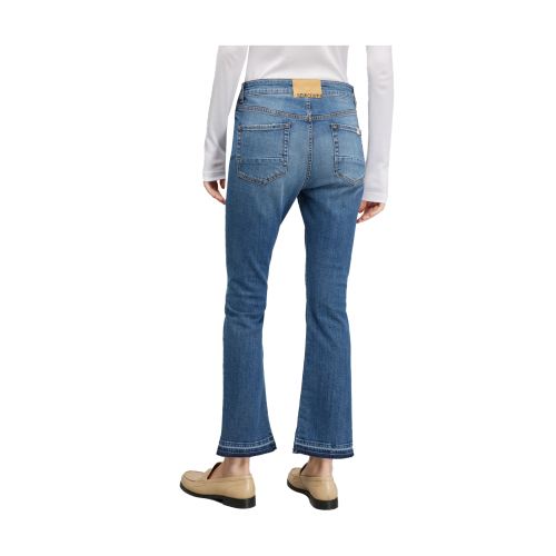SEMICOUTURE jeans stone wash trombetta Y5SY14 FREDERICK MADE IN ITALY