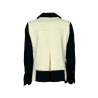 TADASHI women's jacket two-tone technical fabric cream/black slim P256037 MADE IN ITALY