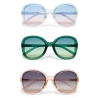 OKKIA women's pre-assembled Butterfly ANNA sunglasses with soft touch frame and overlap lenses.