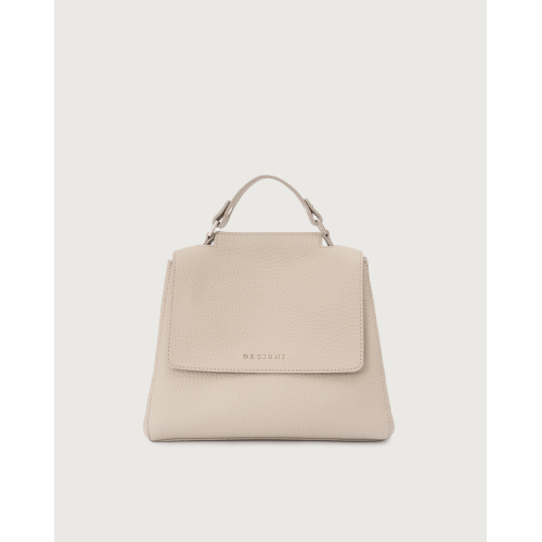 ORCIANI Sveva Soft small shoulder bag in clay leather B01999 MADE IN ITALY