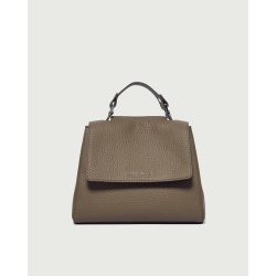 ORCIANI Borsa Sveva Soft piccola a spalla in pelle kiwi B01999 MADE IN ITALY