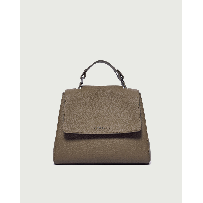 ORCIANI Borsa Sveva Soft piccola a spalla in pelle kiwi B01999 MADE IN ITALY