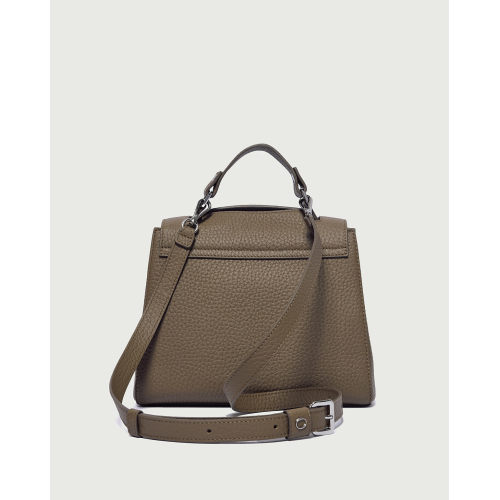 ORCIANI Borsa Sveva Soft piccola a spalla in pelle kiwi B01999 MADE IN ITALY