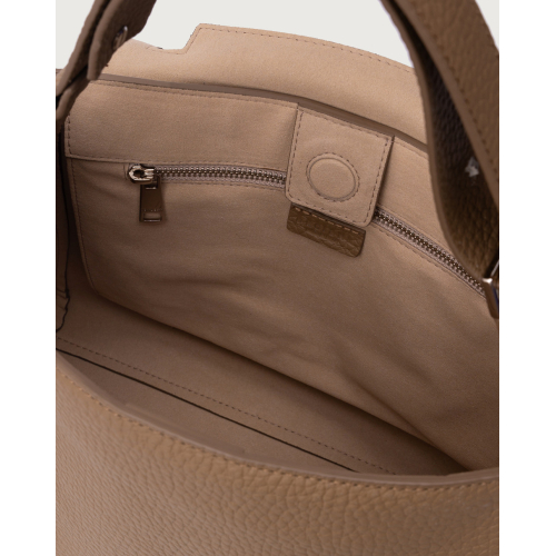 ORCIANI Sveva Soft Medium leather shoulder kiwi bag BT2006 MADE IN ITALY