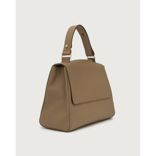 ORCIANI Sveva Soft Medium leather shoulder kiwi bag BT2006 MADE IN ITALY