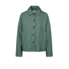CENSURED giacca donna nylon look tecnico verde svasata GWC188THP05